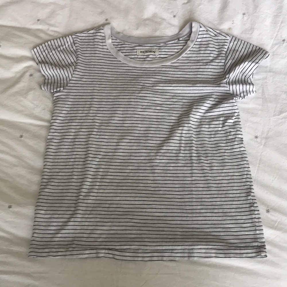 Black and white striped T-shirt